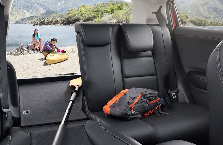 Seating folded in 2019 Honda HRV