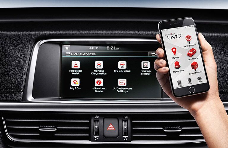 2016 Kia Optima apps