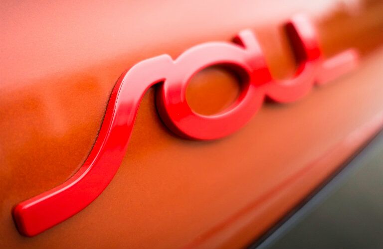 Soul badging on orange 2018 Kia Soul