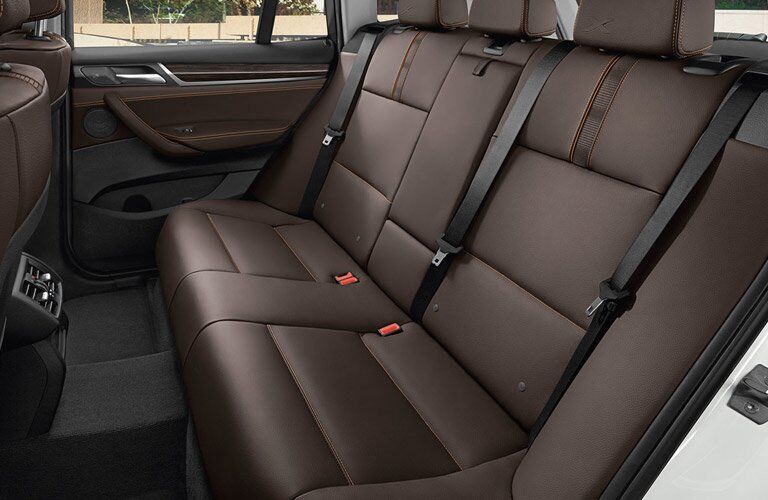 2017 BMW X3 rear seats