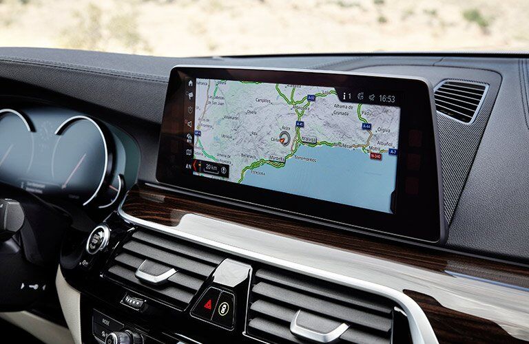 infotainment system on the 2017 BMW 5 Series