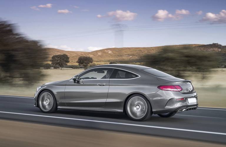 2017 Mercedes-Benz C-Class coupe seen from the side