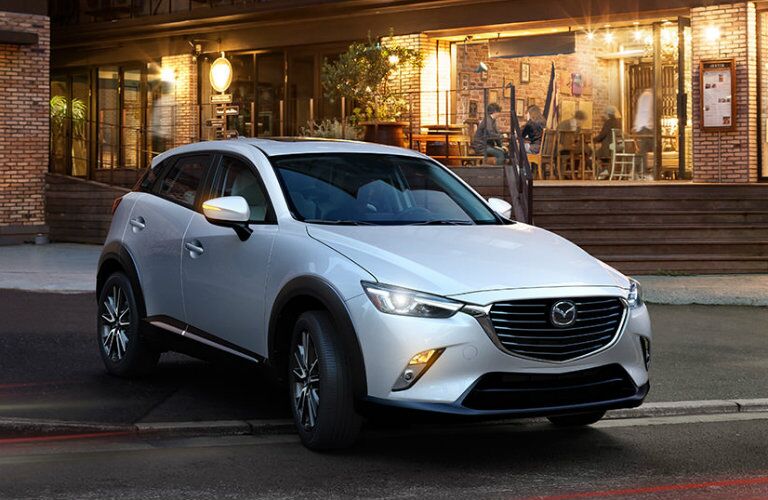 2016 mazda cx-3 grille design in white paint color