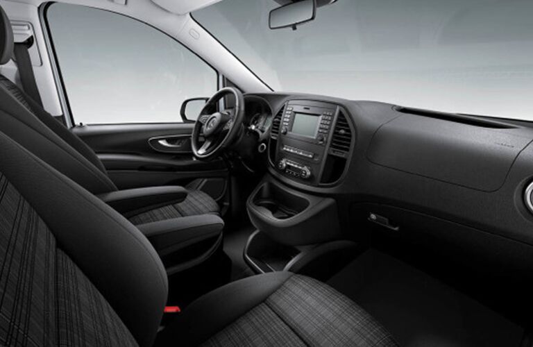 front seats of a 2019 Mercedes-Benz Metris Worker Passenger Van
