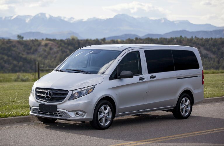 Silver Mercedes-Benz Metris Passengers