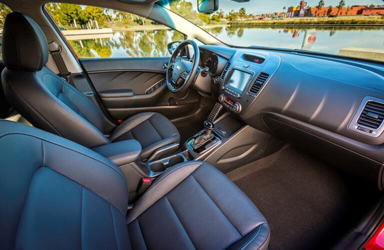 Black 2017 Kia Forte Interior