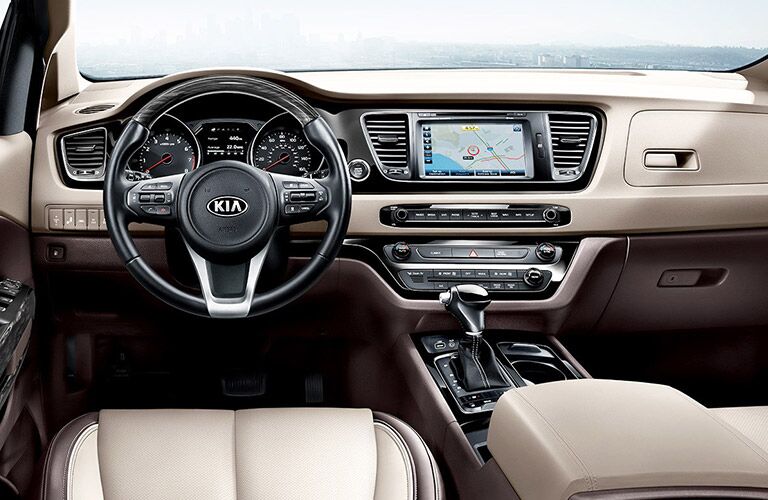 2017 Kia Sedona Dashboard with Kia UVO Touchscreen