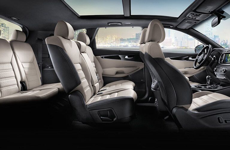 2017 kia sorento interior seating passsenger capacity