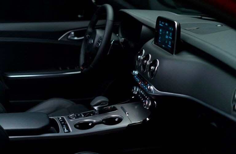Profile of 2018 Kia Stinger Front Seat Interior