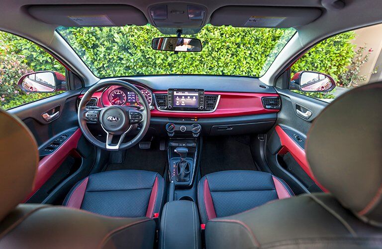 2018 Kia Rio Back seat view of front cabin