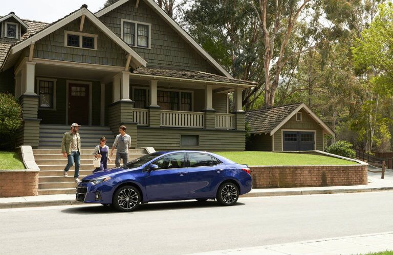 2016 Toyota Corolla parked in suburbs