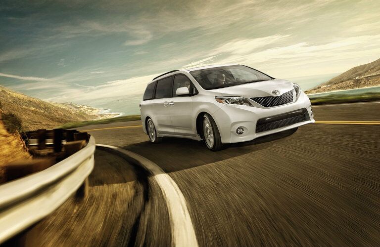 2016 Toyota Sienna on the highway