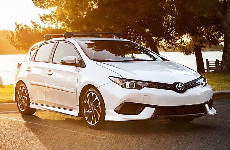 white 2017 Toyota Corolla iM front end design