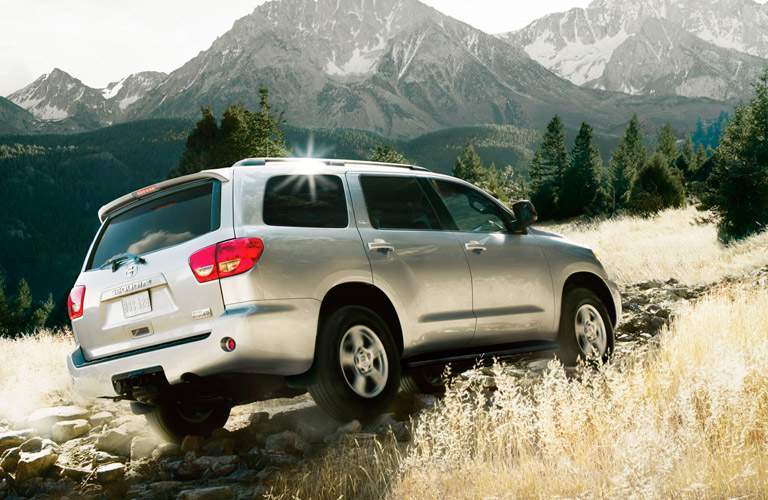 2017 Toyota Sequoia climbing a hill