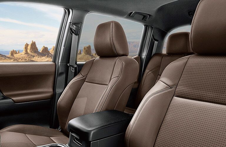 Front seats in the 2017 Toyota Tacoma