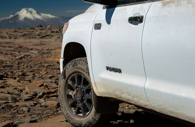 Badging on white 2017 Toyota Tundra