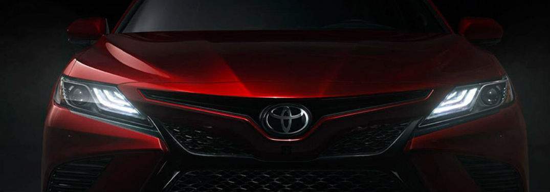 2018 Toyota Camry front view with headlights