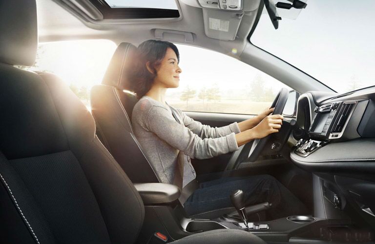 Higher seating position 2016 Toyota RAV4 vs. 2016 Subaru Forester Baierl Toyota