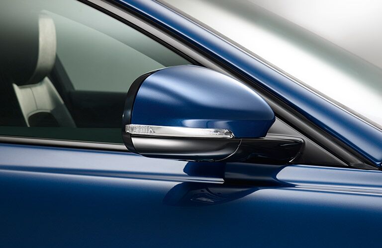 2017 Jaguar XE mirror blue