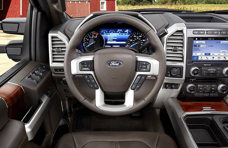 2017 ford super duty interior touchscreen steering wheel