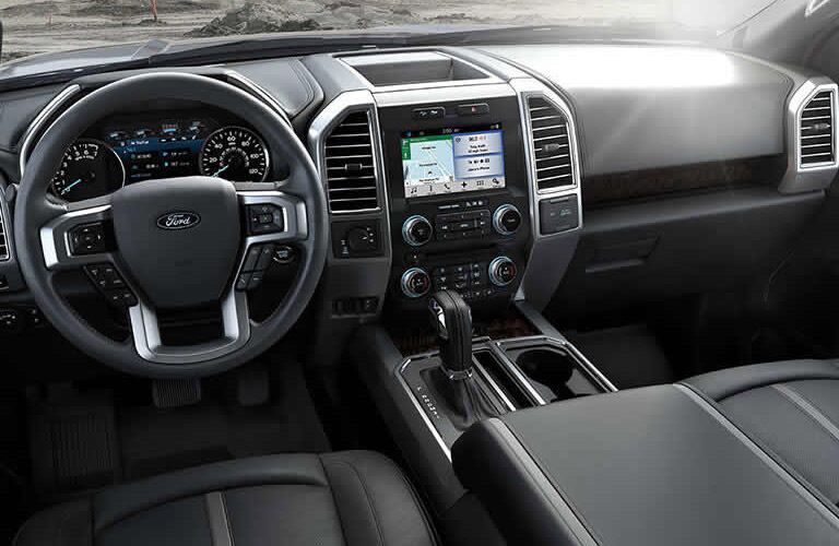 Interior on the 2017 Ford F-150