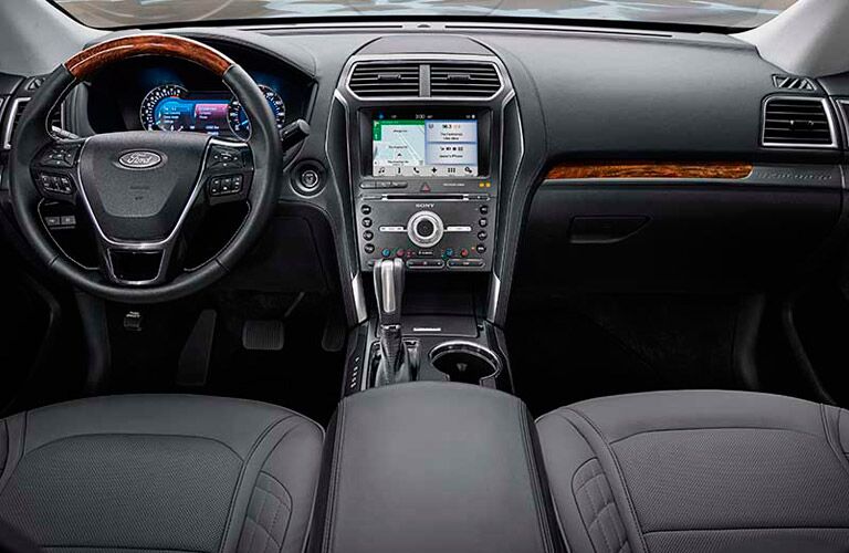 Interior on the 2017 Ford Explorer