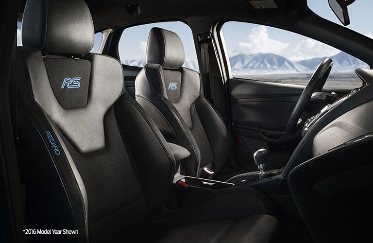 Interior on the 2017 Ford Focus RS