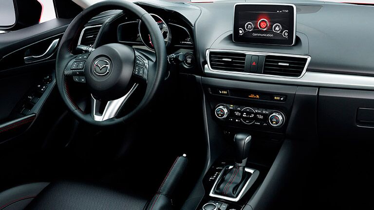 Front dash of 2016 Mazda3