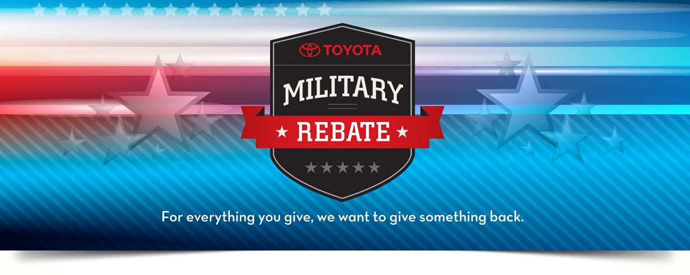 Military Rebate at DealerSocket Toyota