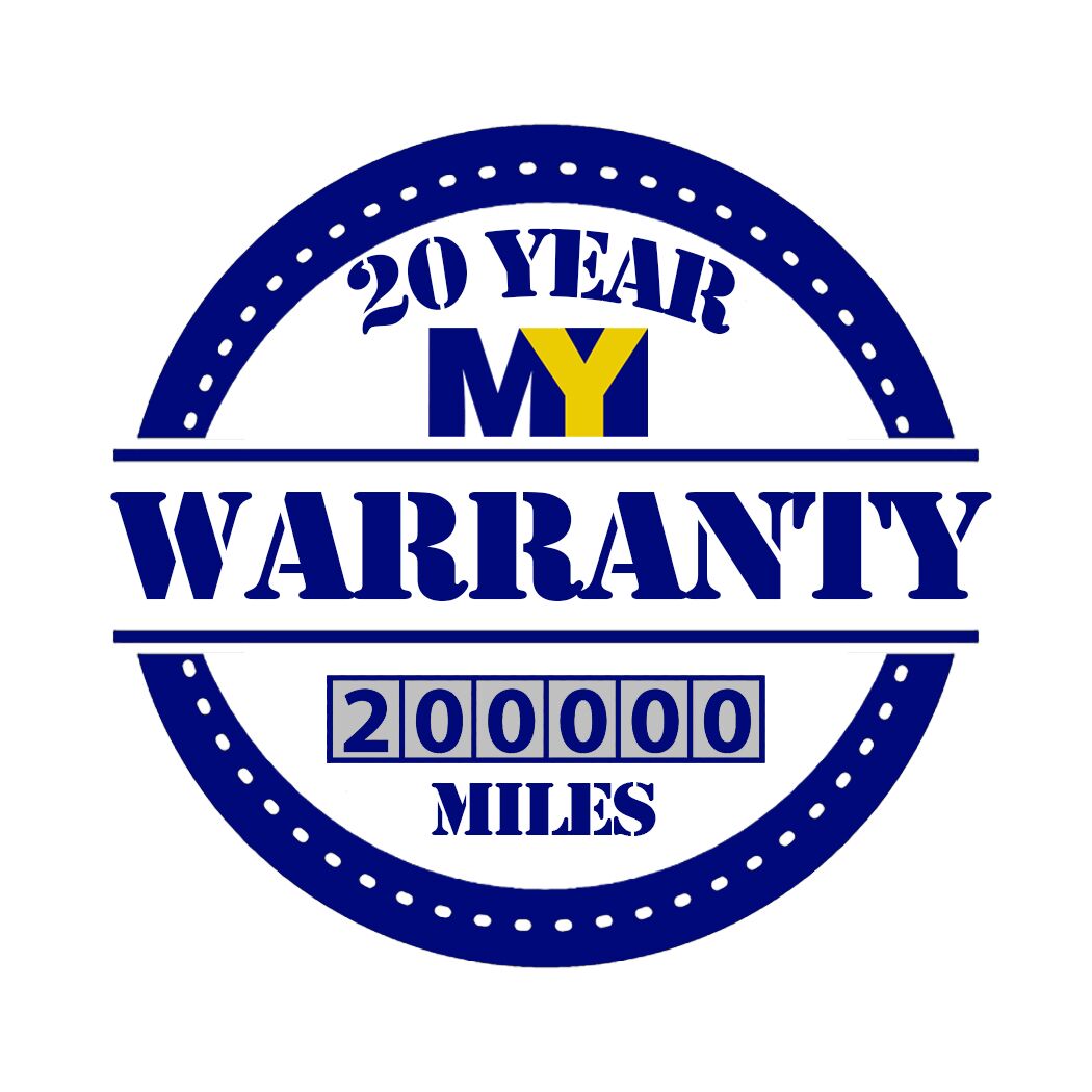 20 Year/200,000 mile My Warranty logo