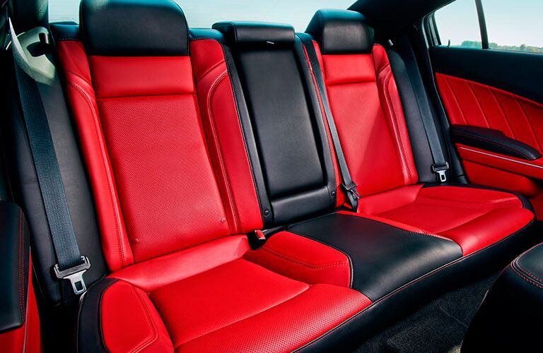luxurious rear seating in the 2016 Dodge Charger SRT Hellcat