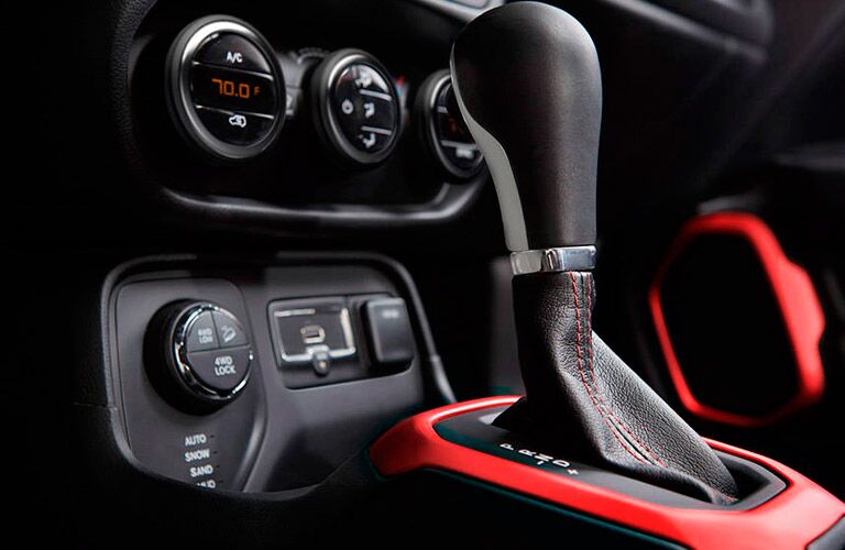 2016 Jeep Renegade shifter and dials