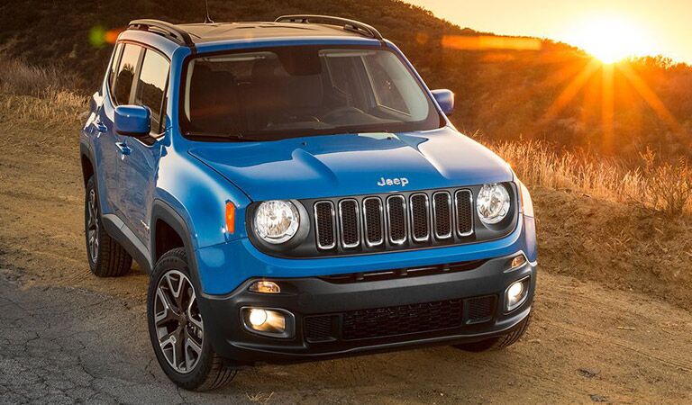 blue 2016 Jeep Renegade