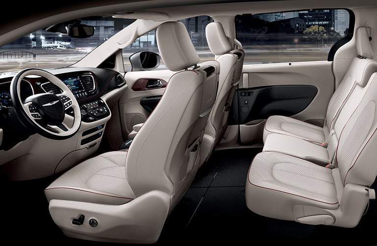 first two rows of seating in the 2017 Chrysler Pacifica