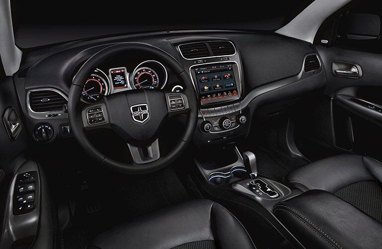 front dashboard view of the 2017 Dodge Journey
