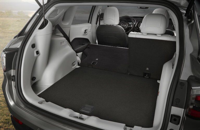 rear cargo area of the 2017 Jeep Compass