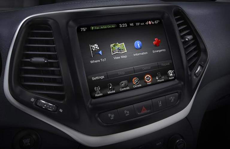 one of the Uconnect infotainment systems available on the 2018 Jeep Cherokee