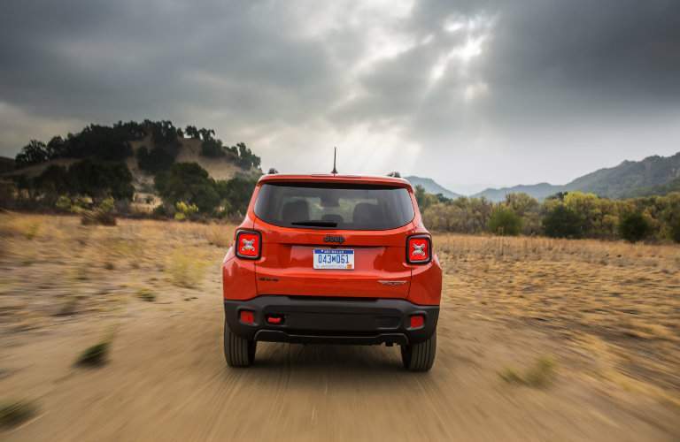 red 2018 Jeep Renegade, rear