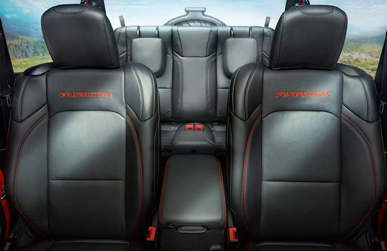 interior seats of the 2018 Jeep Wrangler seen from the front