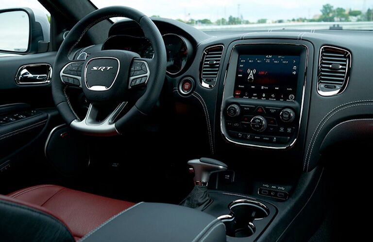 2019 Dodge Durango SRT steering wheel and infotainment screen