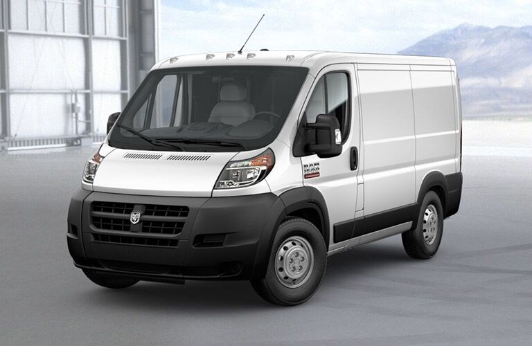 white 2018 Ram ProMaster Cargo Van 1500