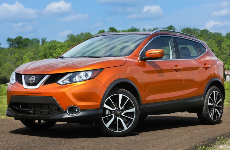 orange 2017 Nissan Rogue Sport exterior front