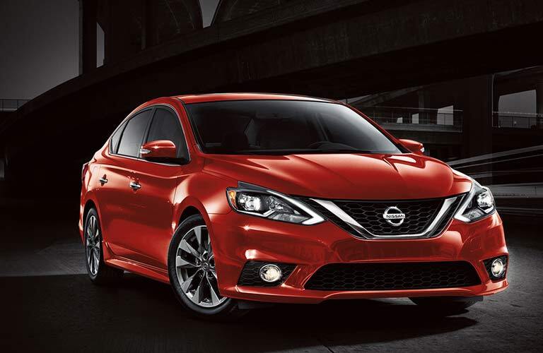 red 2017 Nissan Sentra exterior front side