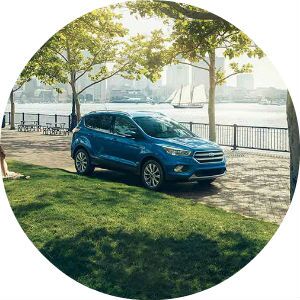 bright blue 2017 Ford Escape