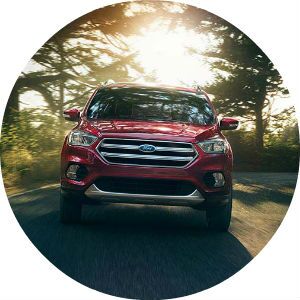 red 2017 Ford Escape front end