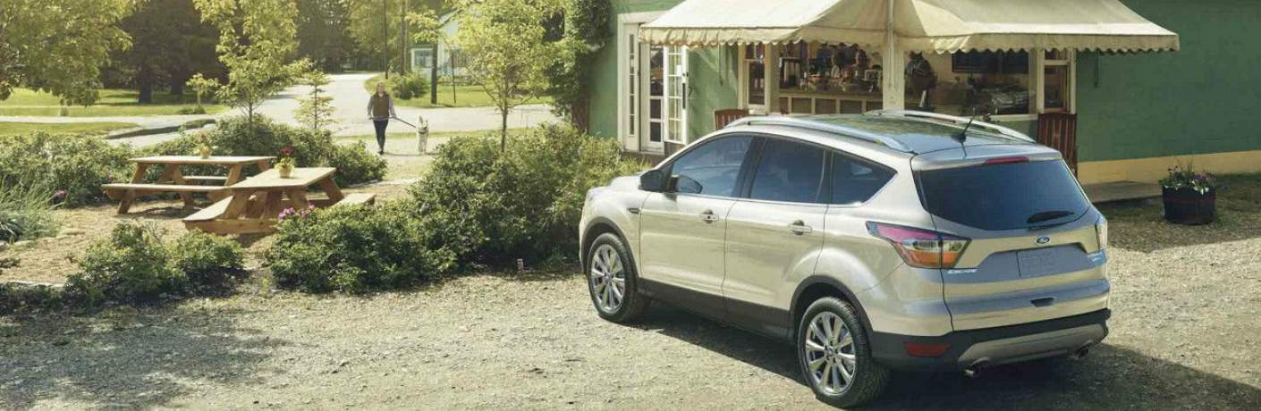 2018 Escape Parked Near a Cafe and Walking Trail