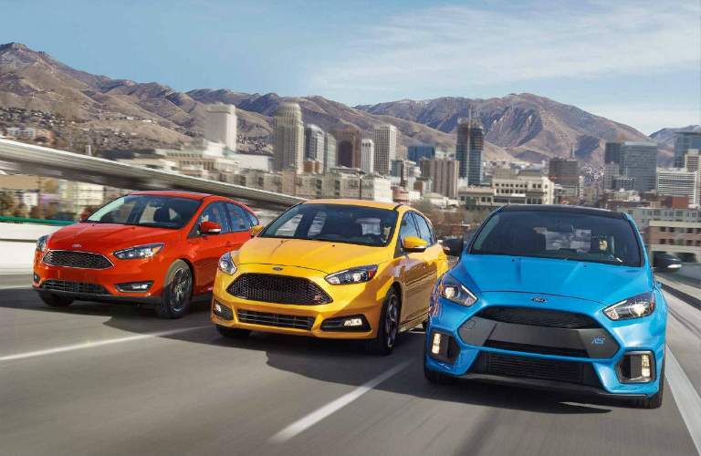 Lineup of 2018 Ford Focus Trim Levels