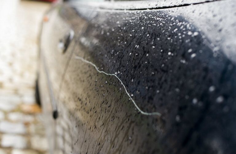 Damage Protection scratch on car door