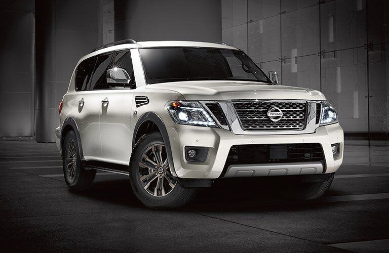 2017 Nissan Armada Front White Exterior