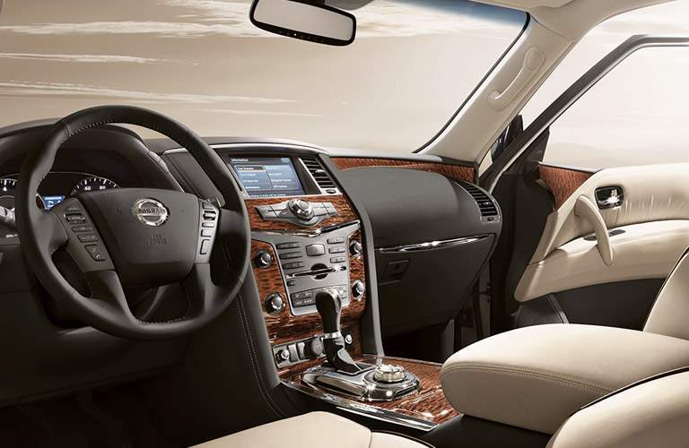 2017 Nissan Armada Front Cabin White Interior